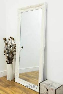 Extra Large Wall Mirror White Antique Vintage Full Length 5Ft7x2Ft7 170 X 79cm
