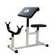 Fit4you Steel Preacher Arm Curl Weight Bench Bicep Gym Equipment Barbell Rack