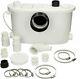 Flo-force Max Domestic Sanitary Macerator Waste Pump White 4 Inlets Quiet Ip54