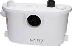 Flo-Force Max Domestic Sanitary Macerator Waste Pump White 4 Inlets Quiet IP54