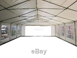 FoxHunter Outdoor 6m x 12m Heavy Duty Wedding Party Tent Marquee Gazebo White