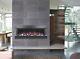 Foxhunter Wall Mounted Floating Electric Fireplace 1600w Led Fire Remote Fem02