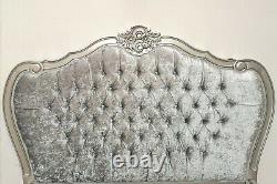 French Double Louis Provencal Bed Silver Shabby Chic Hand Made Brand New