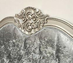 French Double Louis Provencal Bed Silver Shabby Chic Hand Made Brand New