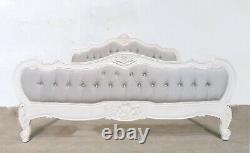 French Kingsize Louis Provencal Bed French White Shabby Chic Hand Made Brand New
