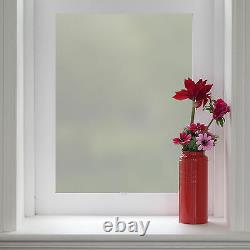 Frosted Window Film, Privacy White Opal Frost Etched Glass Self Adhesive Vinyl