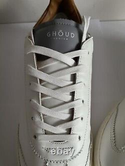 Ghoud Venice Men's Sneakers Shoes White Leather Contrast Heel UK 7 EU 41 BNIB