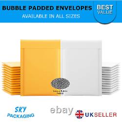 Gold Padded Bubble Envelopes Bags Postal Wrap All Sizes Various Quantites