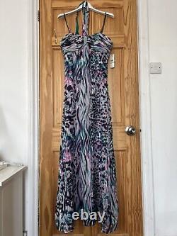 Gorgeous Brand New Laundry By SHELLI SEGAL Silk Green Long Evening Dress Size 8