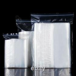 Greap Seal Bags Clear Self Resealable Polythene Poly Plastic Zip Lock All Sizes
