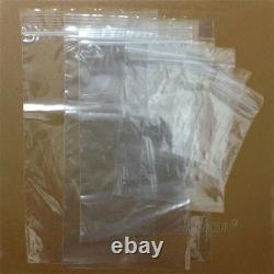 Grip Seal Bags Self Resealable Grip Poly Plastic Clear Zip Lock MIX All Sizes