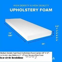 HIGH Density Foam Upholstery Foam Cushion Seat Pad cut to any size Replacement
