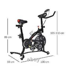 HOMCOM Exercise Training Bike Indoor Cycling Bicycle Trainer LCD Monitor