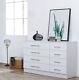 High Gloss 8 Drawer Sideboard / Cupboard / Buffet Solo / Chest Of Drawers