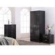 High Gloss Wardrobe Chest Bedside Reflect In 4 Colours Bedroom Furniture Set