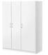 Ikea Dombas Large Size 3 Door Wardrobe, White, 140x181cm, Adjustable Shelves Hinges