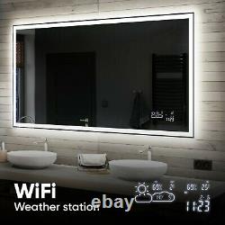 Illuminated Bathroom LED Mirror Lights with Touch Switch Demister BT Speaker L01