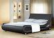 Italian Designer Faux Leather Double Or King -black White Chocolate Bed Frame
