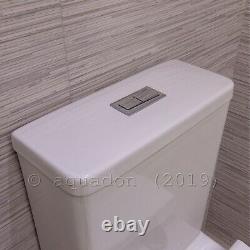 Jesy Bathroom Rimless Toilet WC Ceramic Close Coupled Cloaked to Wall