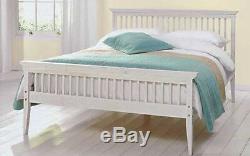 Kingsize Bed Wood Frame NEW 5ft Shaker White