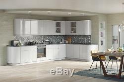 Kitchen Units RIGID BUILT NOT FLAT PACK White Handleless gloss Doors Brand New