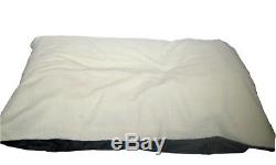 KosiPet Extra Large Budget Economy Fibre Cushion White Sherpa Dog Bed, Beds