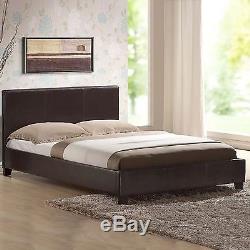 LEATHER BED-DOUBLE KING-BLACK-BROWN-WHITE With MEMORY FOAM-ORTHOPAEDIC MATTRESS