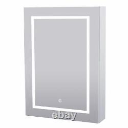 LED Bathroom Mirror Cabinet Illuminated Storage Cabinet Touch Sensor with Lights