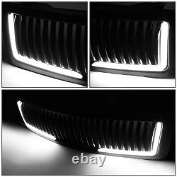 Led Drlfor 07-13 Chevy Silverado 1500 Vertical Front Bumper Hood Grille Grill