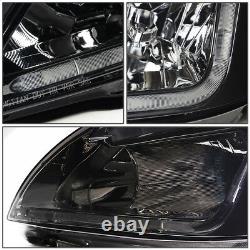 Led Drlfor 2003-2007 Honda Accord Smoked Housing Clear Side Headlight/lamp Set