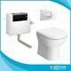 Linton Back To Wall Btw Toilet Wc Pan, Soft Close Seat, Cistern & Flush Plate