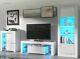 Living Room Set Matt Body & Gloss Doors Tv Unit Display Cabinet Cupboard Led