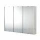 Lux 900 Gloss White 3 Door Mirror Bathroom Cabinet Wall Mounted
