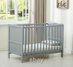 MCC Wooden Baby Cot Bed Orlando & Water repellent Mattress
