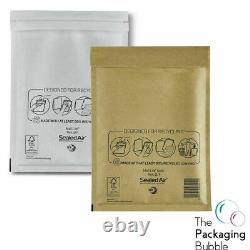 Mail Lite Bubble Padded Envelopes Mailer Bags White or Gold A000 C0 D1 F3 E2 J6