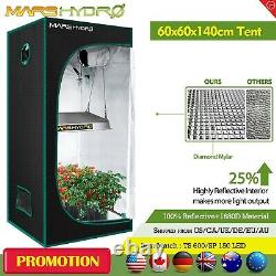 Mars Hydro TS 600W Led Grow Light Veg Flower Plant+60×60x140cm Indoor Grow Tent