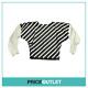 Martina Spetlova Black And White Leather Top Size 10 Brand New With Tags