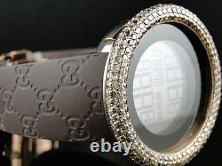 Mens Brand New 52Mm Bezel I Gucci Digital Ya114209 Brown Diamonds Watch 10 Ct