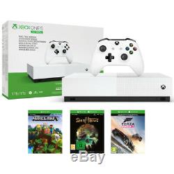 Microsoft Xbox One S 1TB Disc-less Edition with 3 loaded games