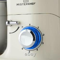 MisterChef Powerful Electric Food & Cake Kitchen Stand MIXER Large WHITE