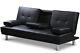 Modern 2 / 3 Seater Small Sofa Bed Red Black White Bluetooth Speaker Option