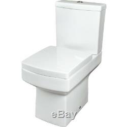 Modern Bathroom Suite Toilet Basin Sink Full Pedestal Double Ended 1700mm Bath