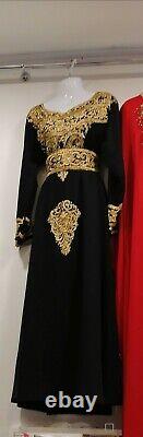Moroccan Dress Jilbab Kaftan Abaya Black Brand New
