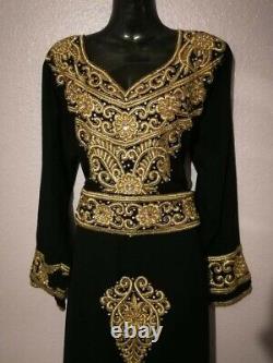 Moroccan Dress Jilbab Kaftan Abaya Black Brand New