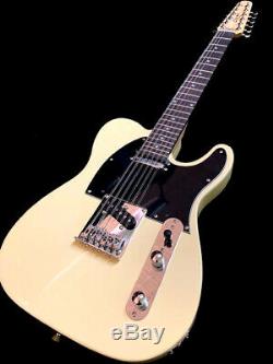 NEW 12 STRING TELE STYLE LIGHTWEIGHT ELECTRIC GUITAR VINTAGE WHITE FINISH With BAG