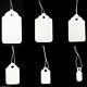 New White Strung Price Labels Tie On Tags Ideal For Jewellery, Gifts, Watches, Ring