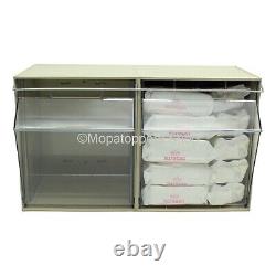 NEW Wall Mountable Clear View Van Storage Tilt Bin Small Parts Storage 6 Sizes