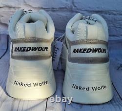 Naked Wolfe Titan Combo Dirty White Distressed Leather Trainers Sneakers UK 9 43