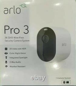 Netgear Arlo Pro 3 System with 1 Camera Wirefree Security Camera BRAND NEW