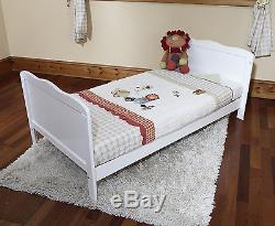 New Baby White Cot Bed & Foam Mattress Cotbed Nursery Furniture Junior Bed